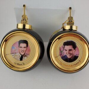 Elvis Presley Bradford Editions 1999 Ornament GI Blues Good Luck Charm COA